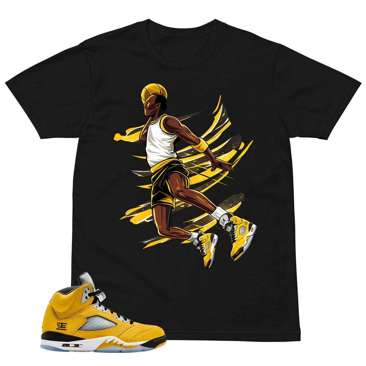 Graphic Tee Flight Legend Basketball Shirt - to Matching Air Jordan 5 T23 Tokyo