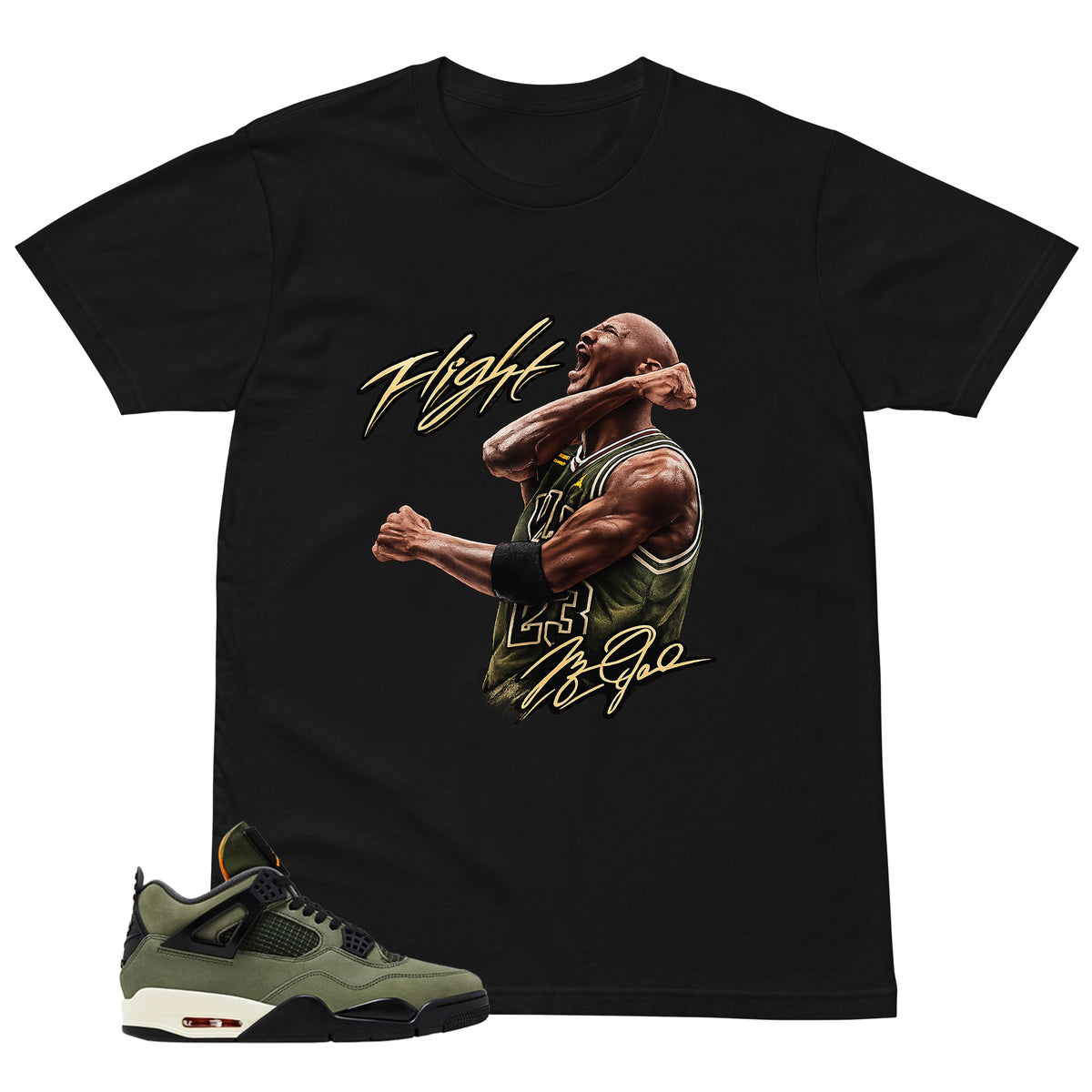 Flight Legend MJ Shirt - Match  Air Jordan 4 Undefeated