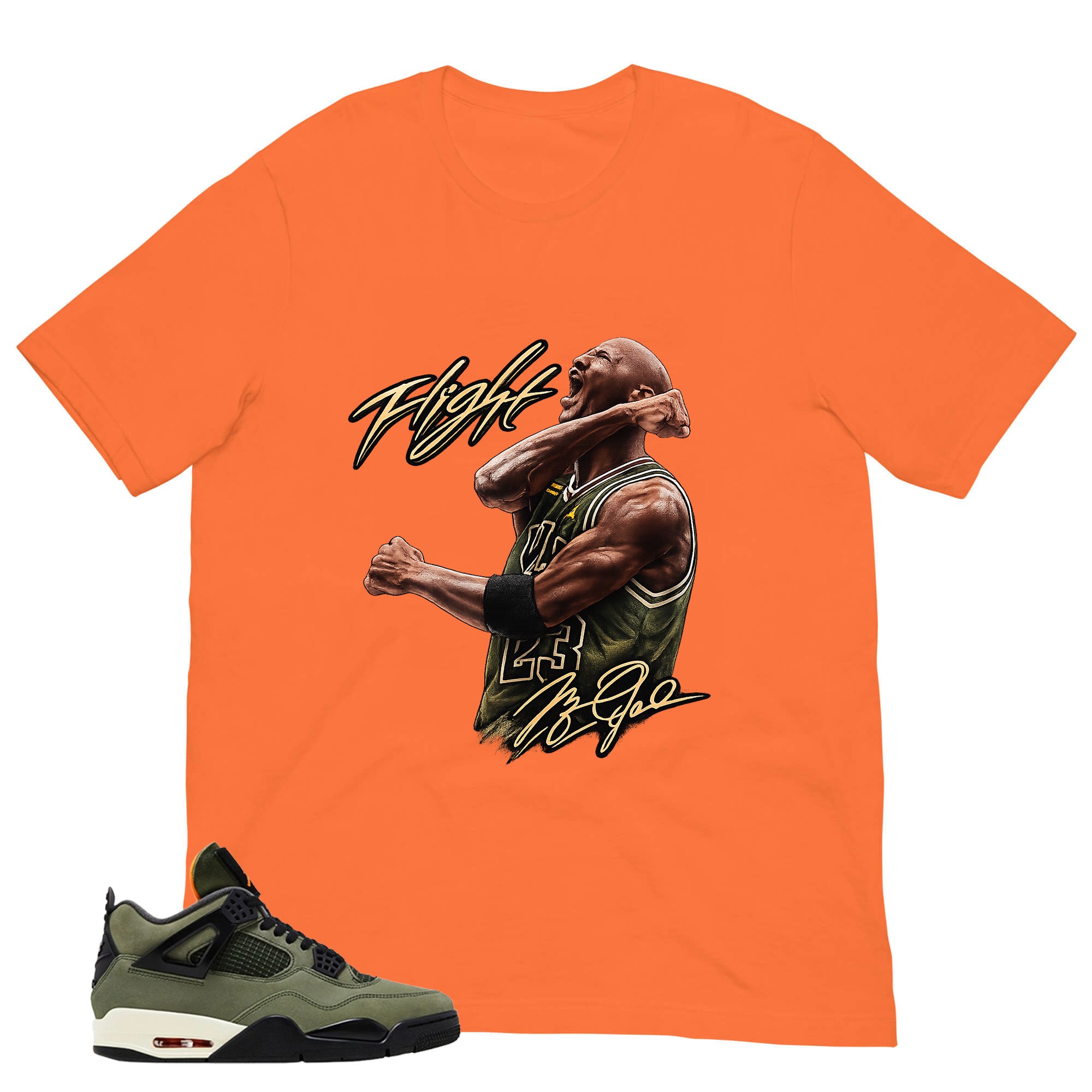 Flight Legend MJ Shirt - Match  Air Jordan 4 Undefeated