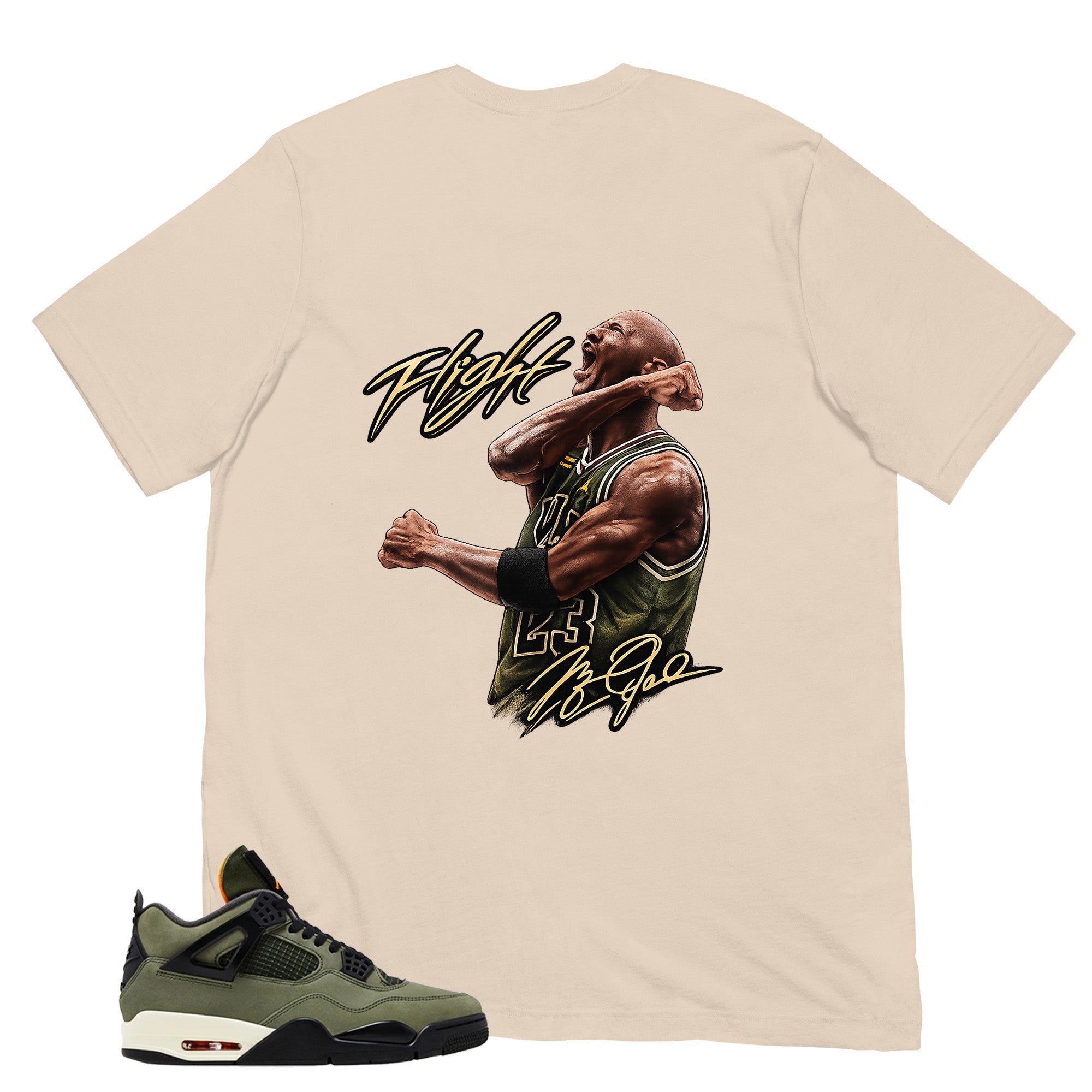 Flight Legend MJ Shirt - Match  Air Jordan 4 Undefeated