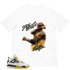 Flight Legend MJ Shirt - Match Air Jordan 4 Vivid Sulfur