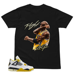 Flight Legend MJ Shirt - Match Air Jordan 4 Vivid Sulfur