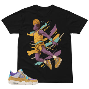 Flight Legend MJ Shirt - Match Union LA x Air Jordan 4 Desert Moss