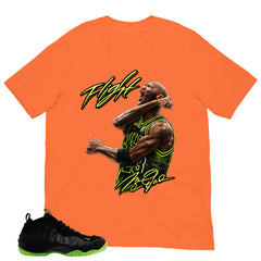 Flight Legend MJ Shirt - Match Air Foamposite One Black Volt