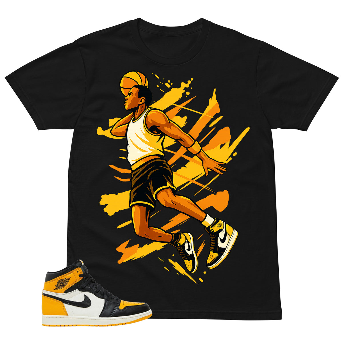 Flight Legend Shirt - Match Air Jordan 1 Yellow Toe
