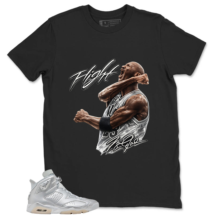 Flight Legend Shirt - Match Air Jordan 6 x Paris Saint-Germain Metallic Silver