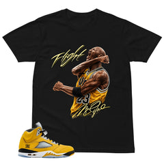 Graphic Tee Flight Legend Shirt - Matching Air Jordan 5 T23 Tokyo