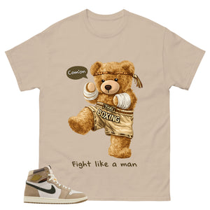 Flight Like A Man Shirt - Match Cream Wmns Air Jordan 1 Khaki