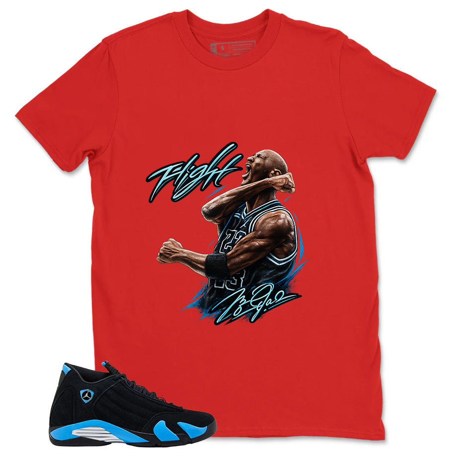 Flight MJ Legend Shirt- Match Air Jordan 14 Black University Blue 2026