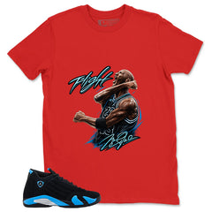 Flight MJ Legend Shirt- Match Air Jordan 14 Black University Blue 2026