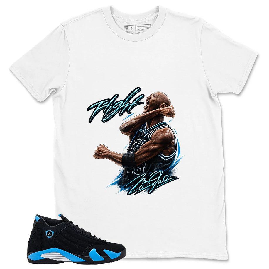 Flight MJ Legend Shirt- Match Air Jordan 14 Black University Blue 2026