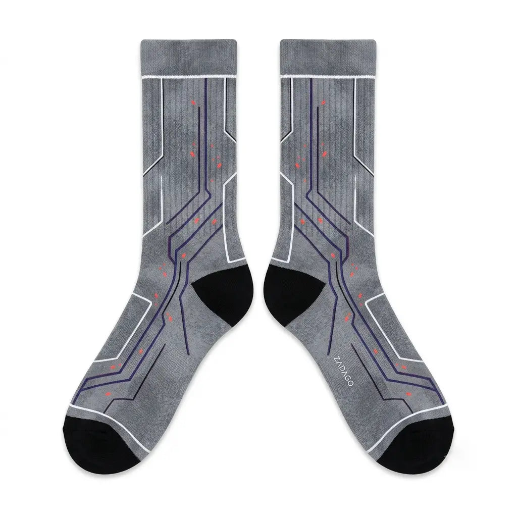 Flint Sneaker Match Socks – Air Jordan 6 Retro LTR Inspired Mid-Calf Crew Socks