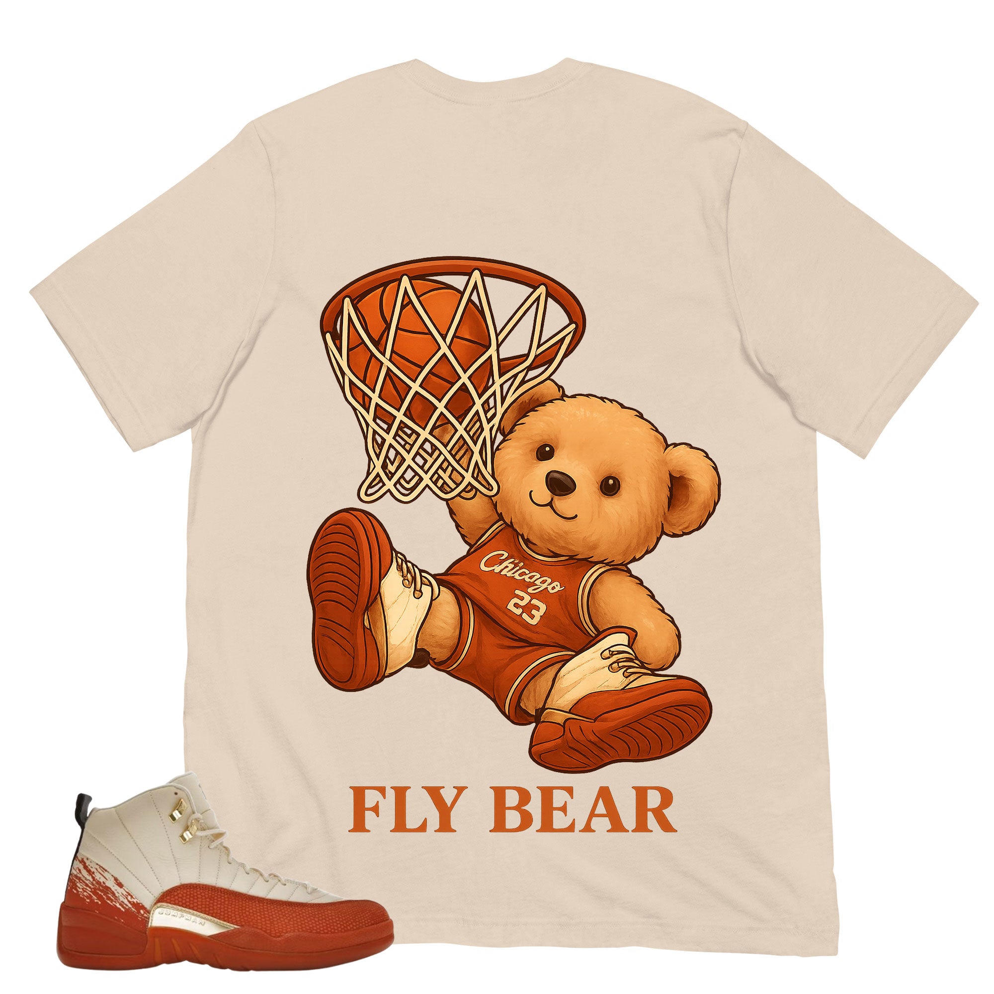 Fly Bear Shirt - Match Eastside Golf x Air Jordan 12 'Out the Mud'