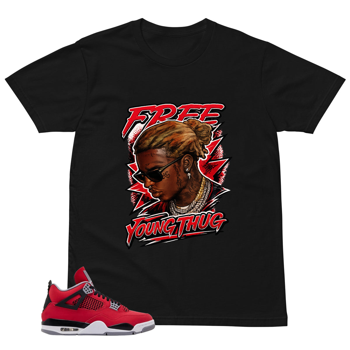 Free Young Thug Shirt - Match Air Jordan 4 Toro Bravo