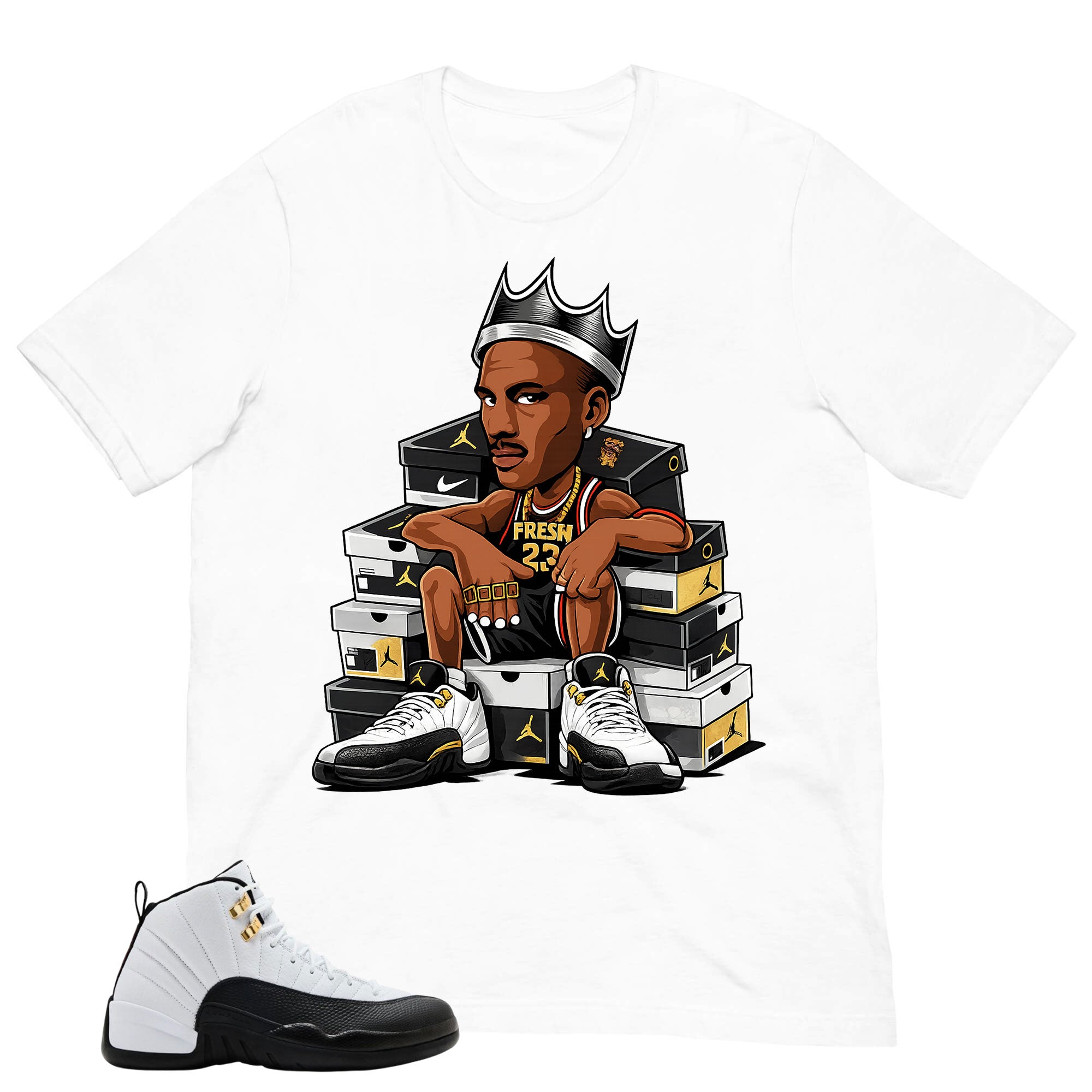 Fresh Jordan Shirt - Match Air Jordan 12 'Taxi'
