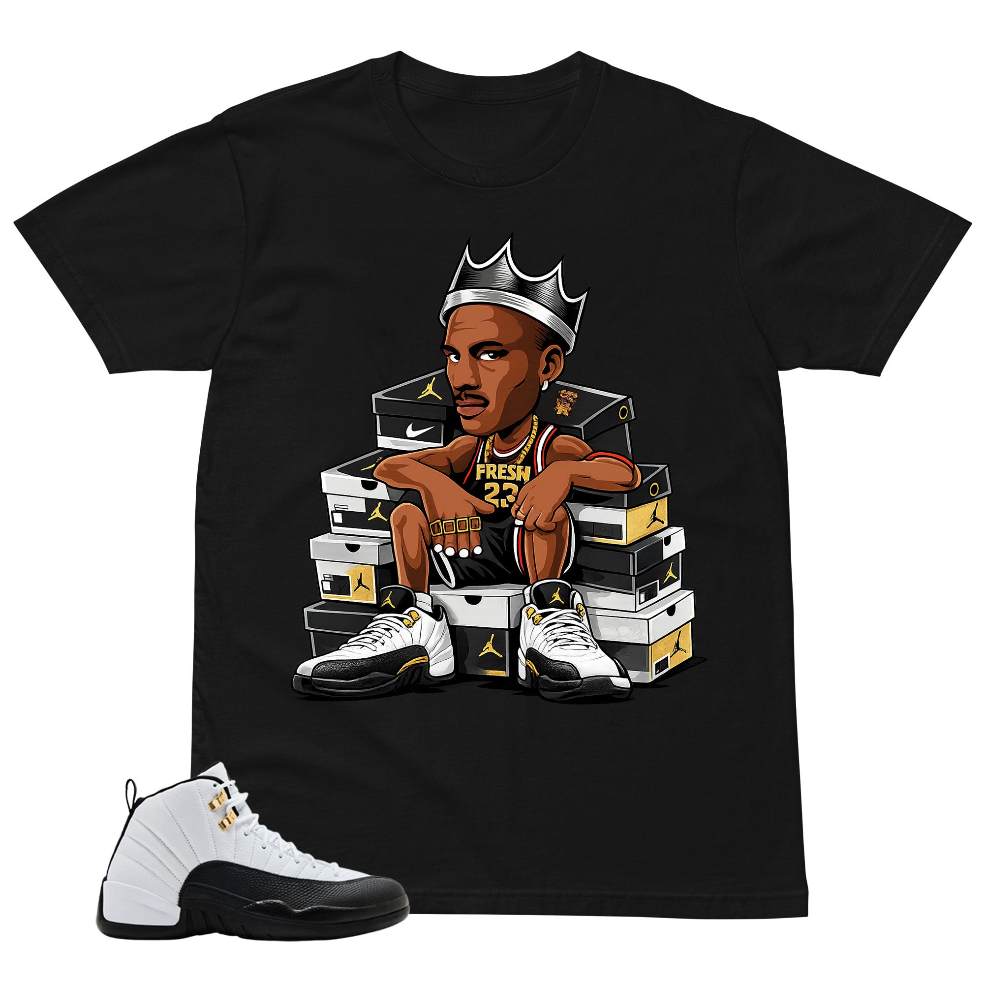 Fresh Jordan Shirt - Match Air Jordan 12 'Taxi'