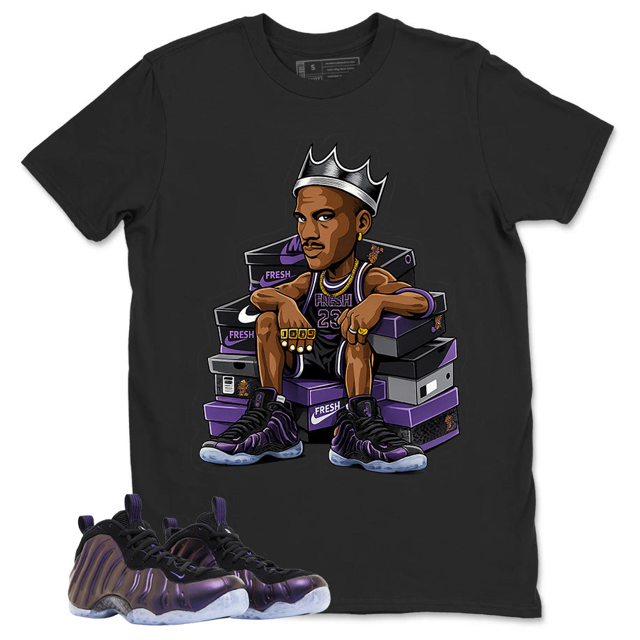 Fresh Kick Graphic Tee, Shirt to Match Air Foamposite One Eggplant, Air Foamposite Unisex Purple Shirt