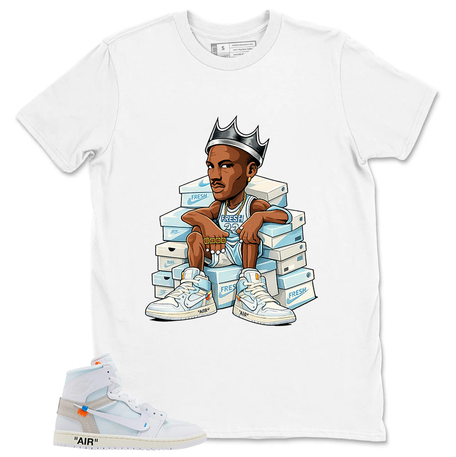 Fresh Sneaker Shirt - Match Virgil Abloh x Air Jordan 1 Alaska