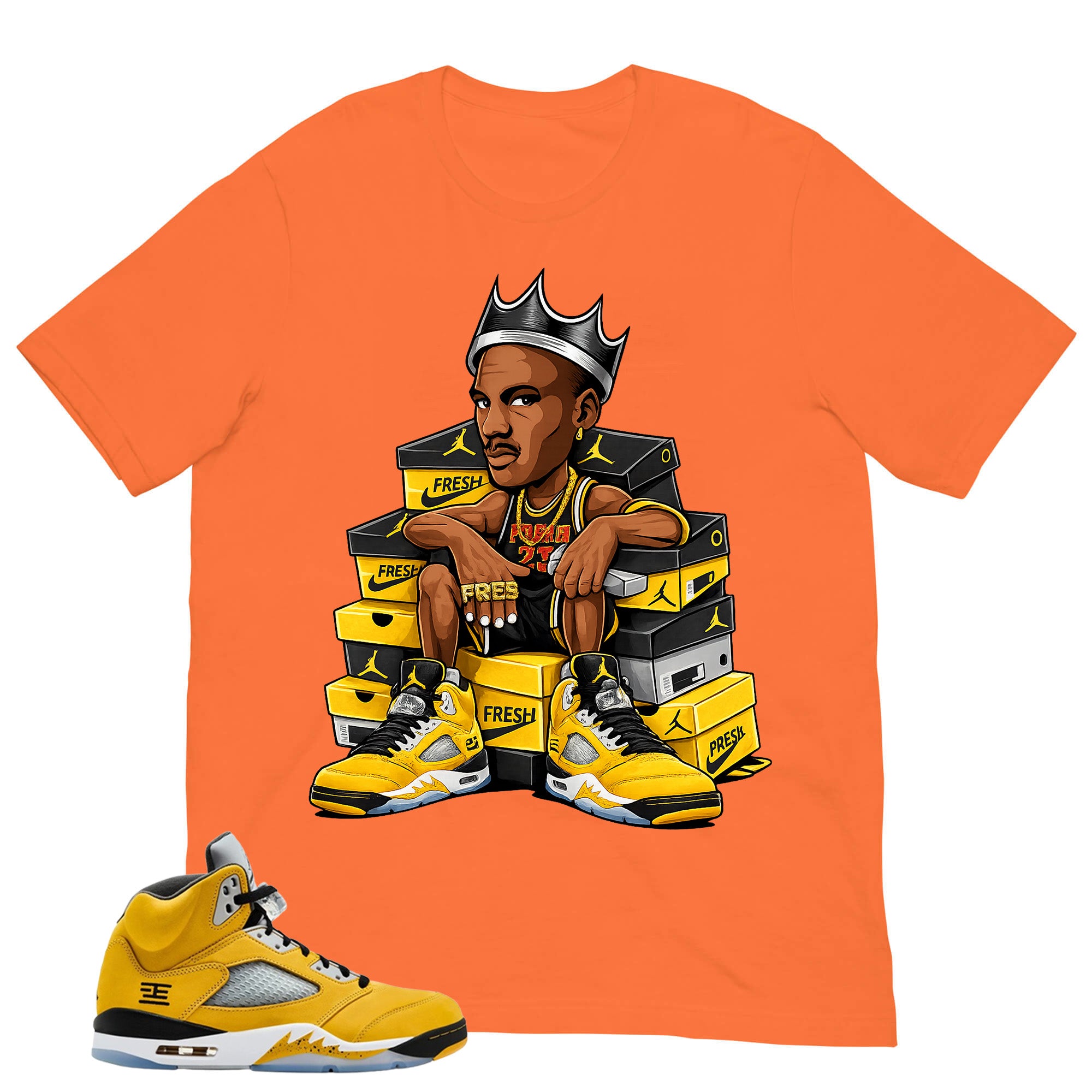 Graphic Tee Fresh Sneaker Shirt - Matching Air Jordan 5 T23 Tokyo