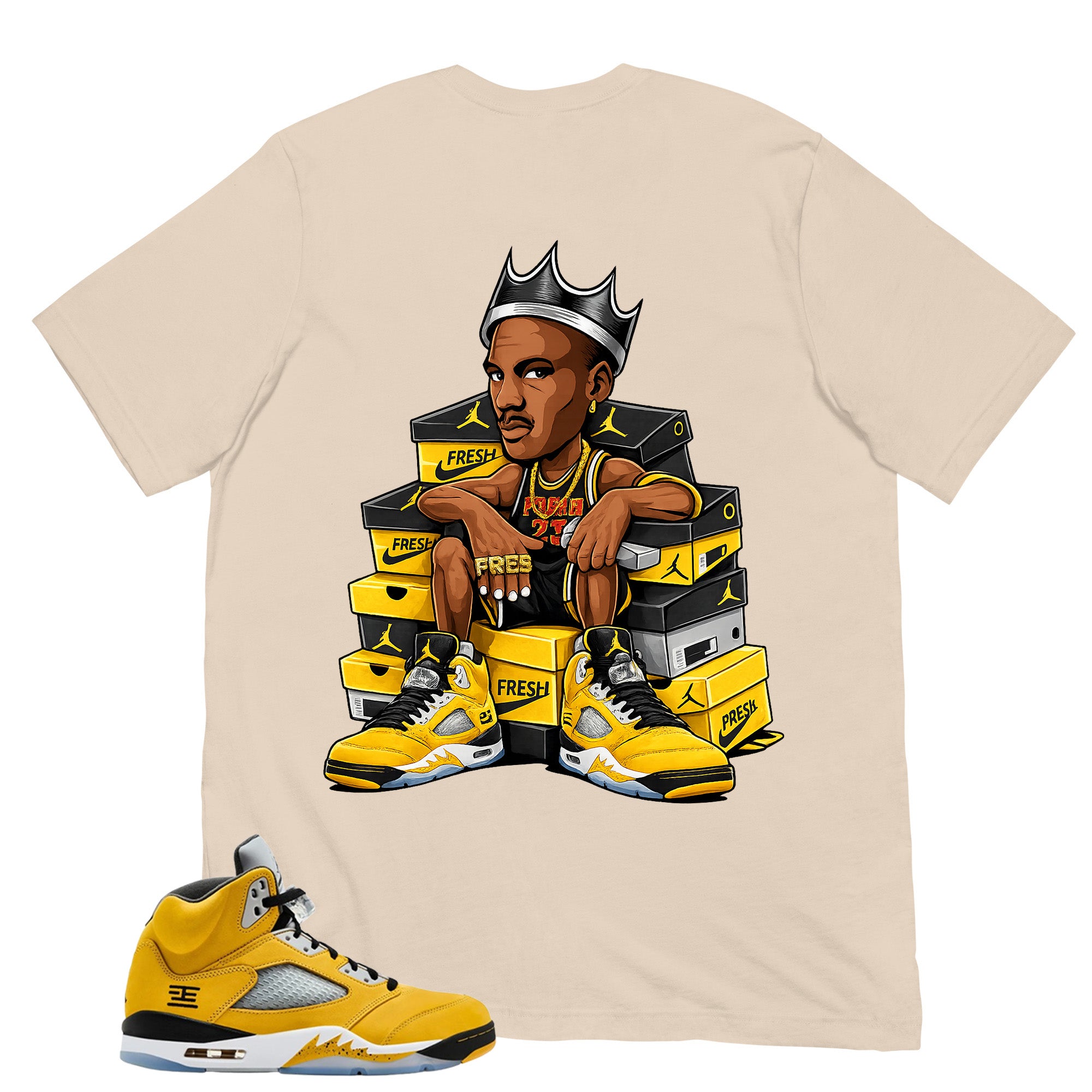 Graphic Tee Fresh Sneaker Shirt - Matching Air Jordan 5 T23 Tokyo