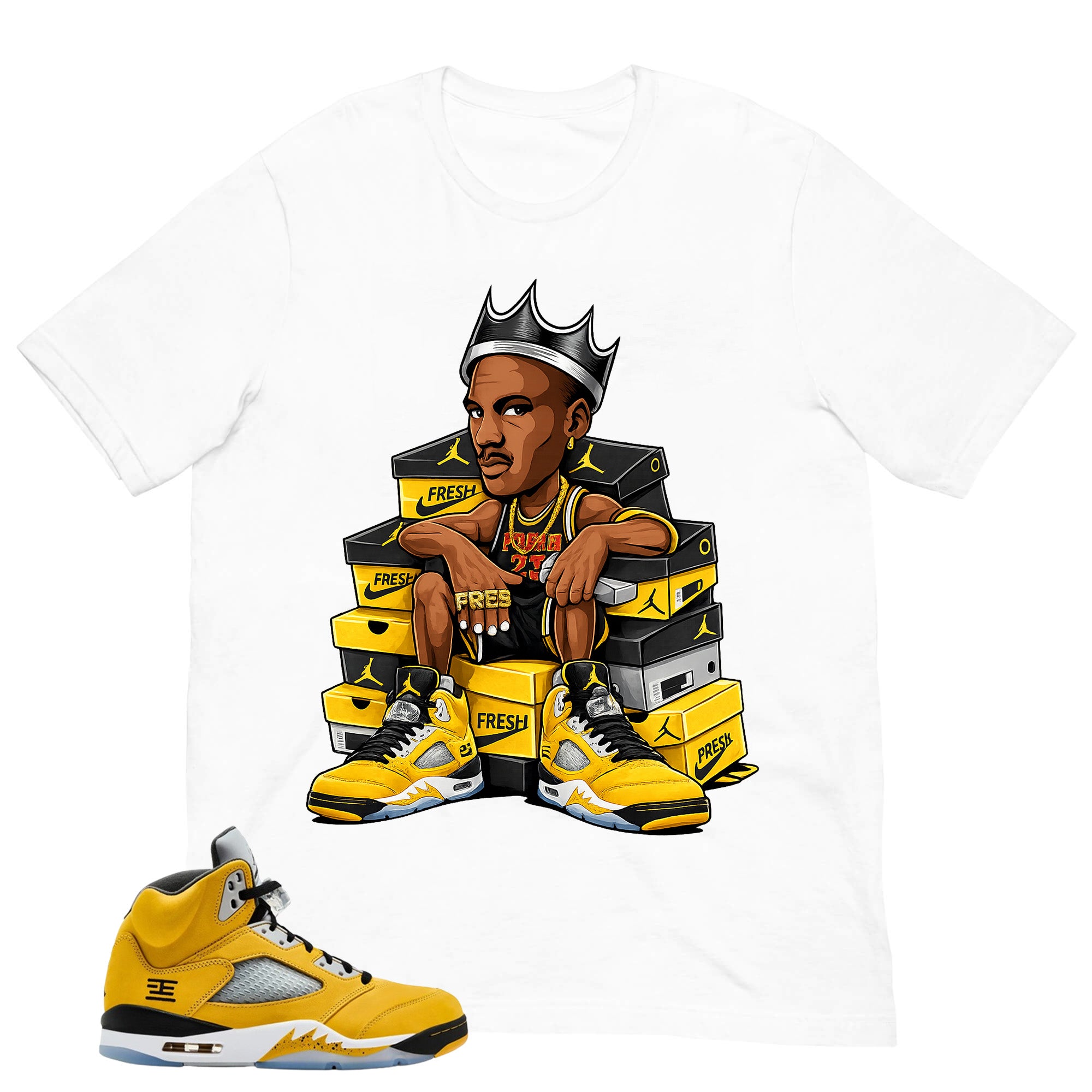 Graphic Tee Fresh Sneaker Shirt - Matching Air Jordan 5 T23 Tokyo
