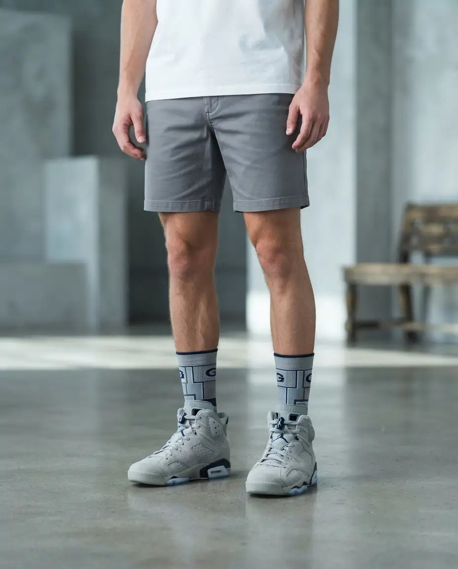 Georgetown Socks – Air Jordan 6 Retro Georgetown Inspired Mid-Calf Unisex Crew Socks