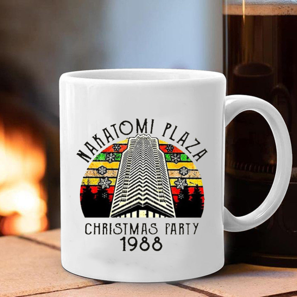 Die Hard Ugly Christmas Sweater Nakatomi Plaza Christmas Party 1988 Sweater Clothing - Zadago