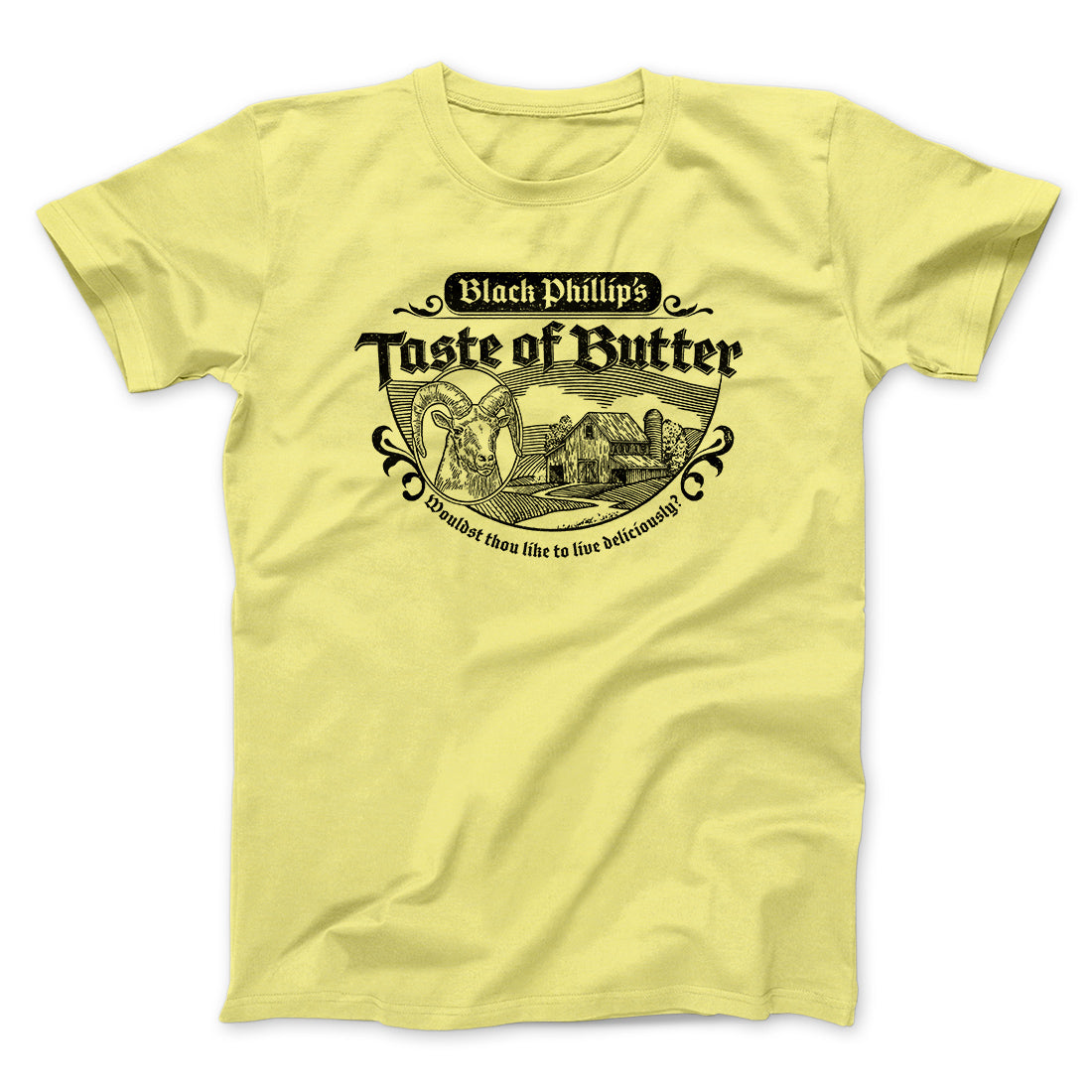 Black Phillip's Taste Of Butter Funny Movie Unisex T-Shirt Gift For Best Friends - Zadago