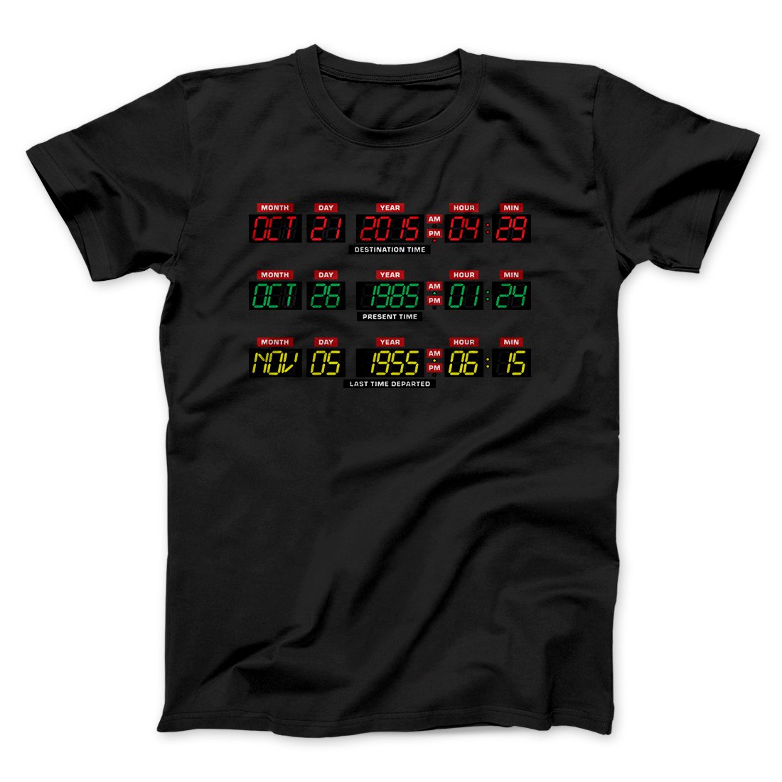 Time Machine Dashboard Funny Movie Unisex T-Shirt Present For Friends - Zadago