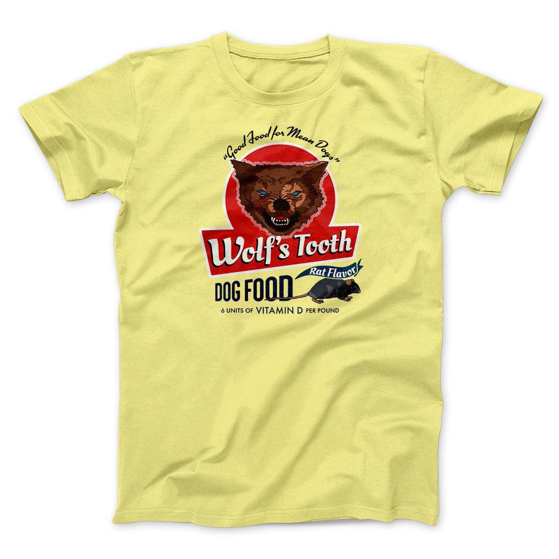 Wolf's Tooth Dog Food Funny Movie Unisex T-Shirt Gift For Friends - Zadago