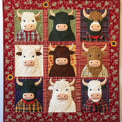 Highland Cows XR0312004CL Quilt