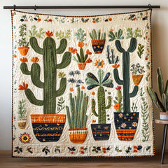 Funny Cactus Garden WP2811030CL Quilt