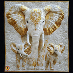 Royal Elephant Family WY0412033CL Quilt