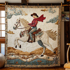 Cowgirl's Christmas Horse WN2911040CL Quilt