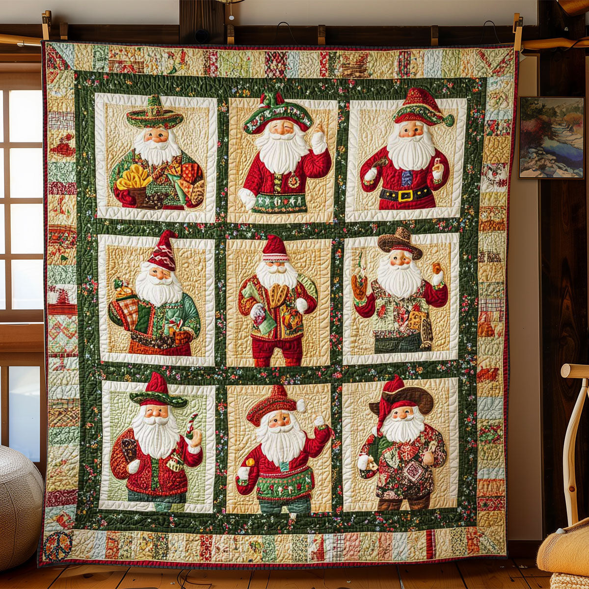 Santa's Mexican Feast WN2311019CL Quilt