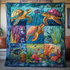 Coral Turtle Habitat WP2611020CL Quilt