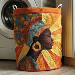African Queen Quilted Laundry Basket Queen Portrait Laundry Bin New Home Ideas
