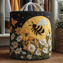 Bee Garden Quilted Laundry Basket Bee Lover Laundry Hamper Home Decor Gifts For Mom