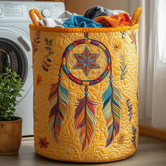 Dreamcatcher Feathers Quilted Laundry Basket Dreamcatcher Feathers Clothes Hamper House Gift