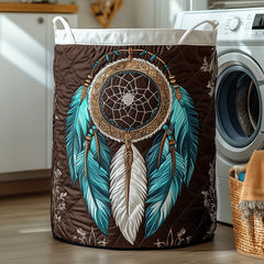 Dreamcatcher Feathers Quilted Laundry Basket Dreamcatcher Feather Clothes Hamper New Home Ideas