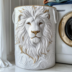 Majestic Lion Head Quilted Laundry Basket Lion Lover Clothes Hamper Ideas Gift