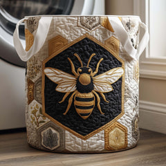 Golden Bee Quilted Laundry Basket Bee Lover Laundry Bin Home Gifts For Wife