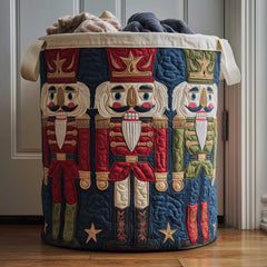 Nutcracker Soldiers Quilted Laundry Basket Nutcracker Soldier Laundry Bin Gifts For Home Lovers
