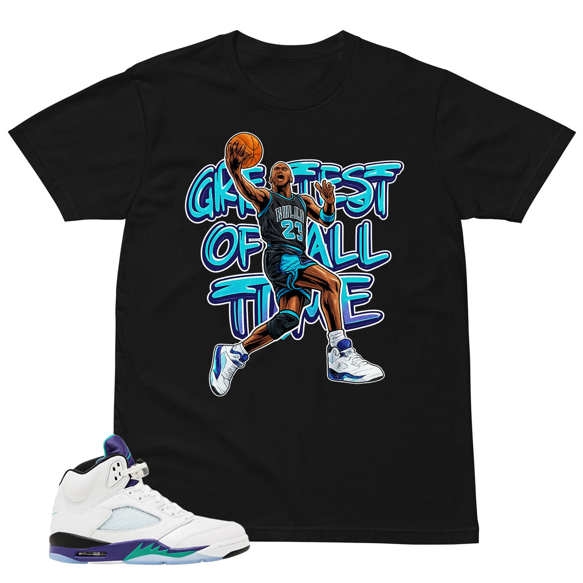Goat Shirt - Matching Air Jordan 5 Retro 'Grape' 2025
