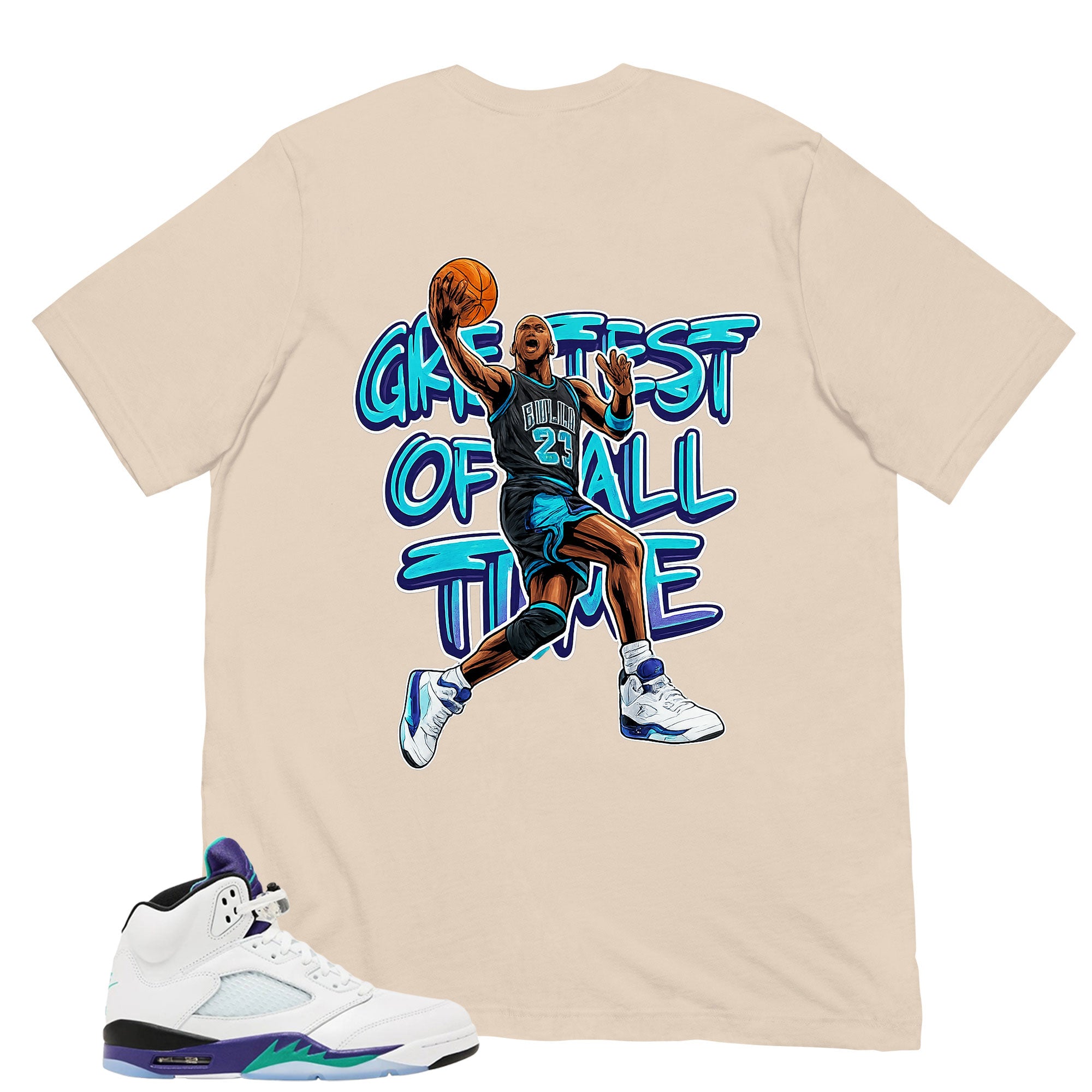 Goat Shirt - Matching Air Jordan 5 Retro 'Grape' 2025