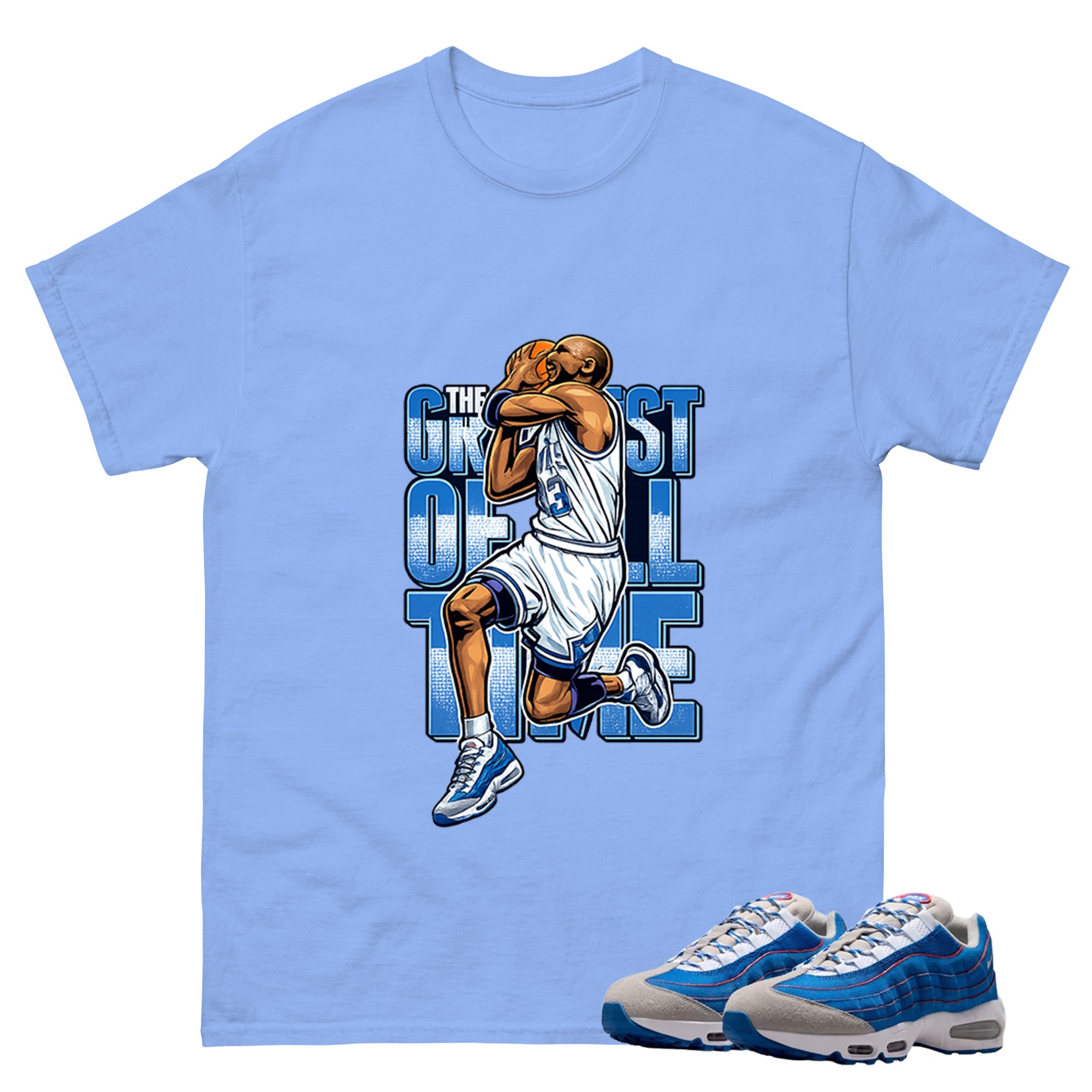 Goat Graphic Tee, Shirt to Match Air Max 95 Big Bubble Blue, Air Max 95 Big Bubble Blue Lawson Unisex Shirt