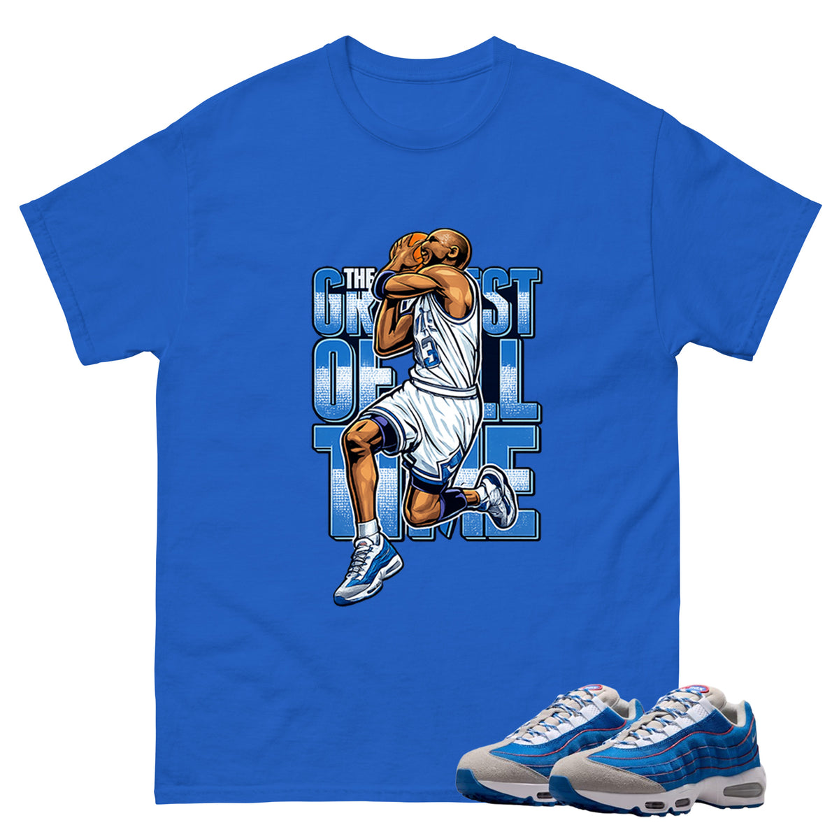 Goat Graphic Tee, Shirt to Match Air Max 95 Big Bubble Blue, Air Max 95 Big Bubble Blue Lawson Unisex Shirt