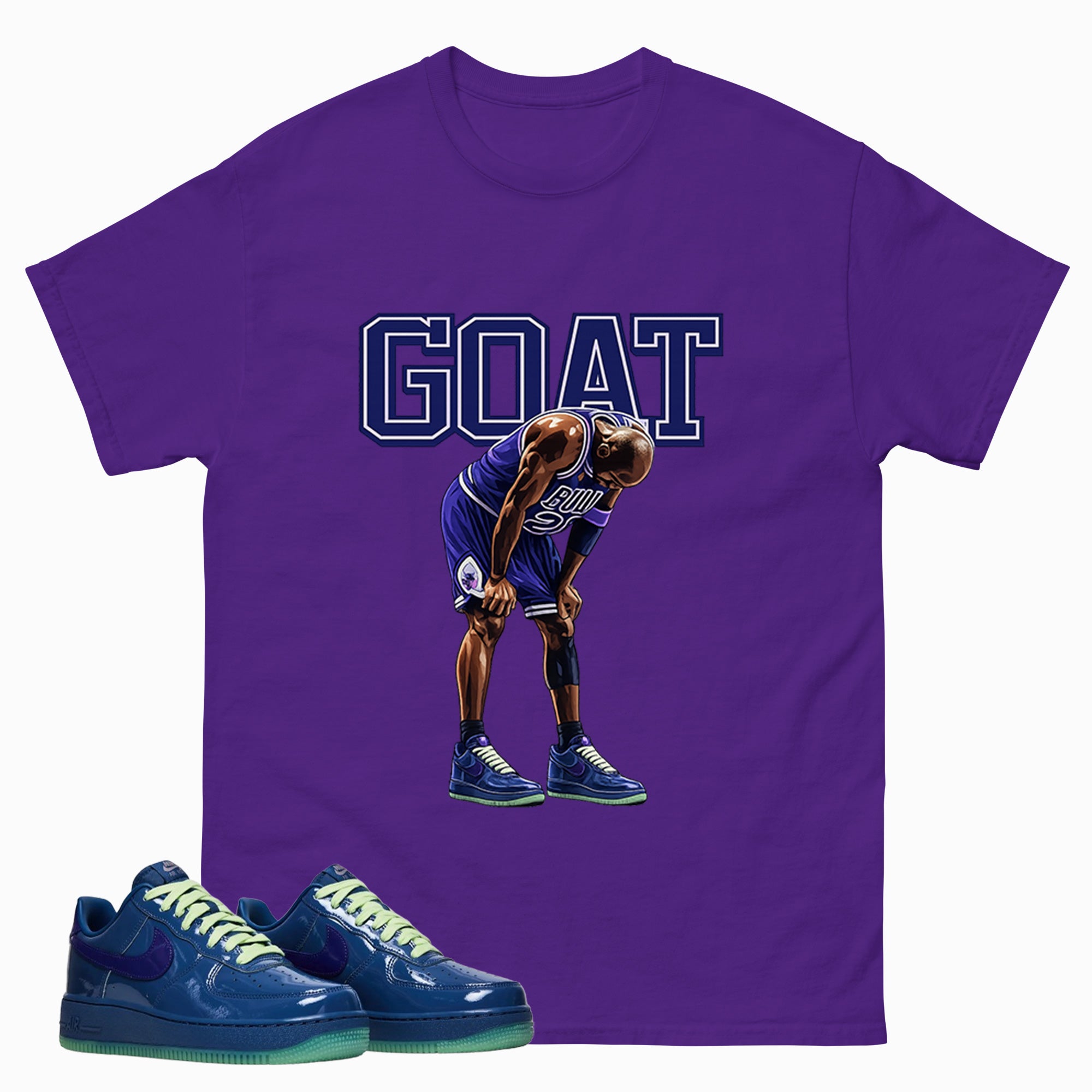 Goat MJ Graphic Tee, Shirt to Match Air Force 1 Mystic Navy, Air Force 1 Unisex Shirt