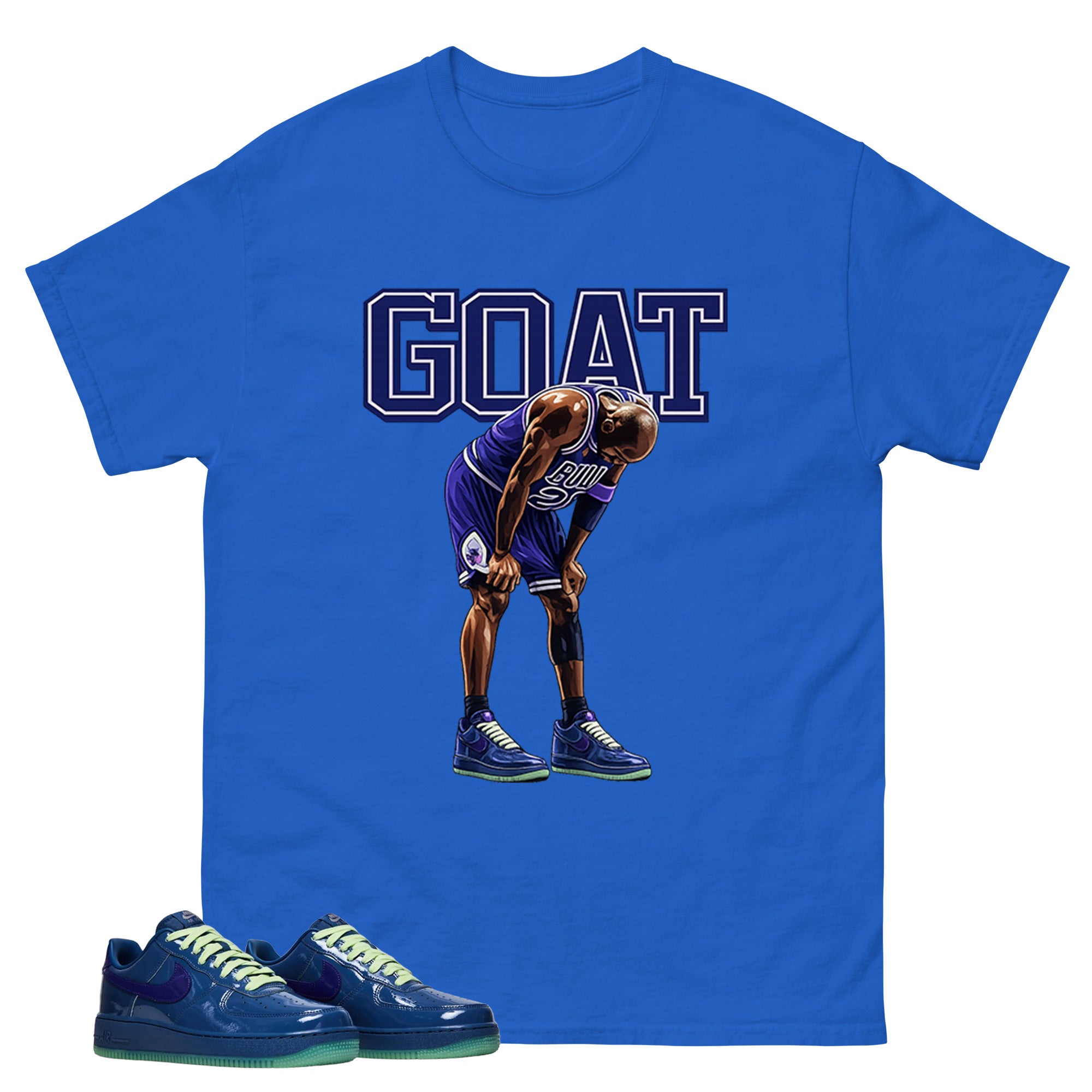 Goat MJ Graphic Tee, Shirt to Match Air Force 1 Mystic Navy, Air Force 1 Unisex Shirt