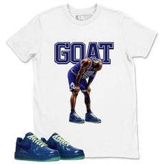Goat MJ Graphic Tee, Shirt to Match Air Force 1 Mystic Navy, Air Force 1 Unisex Shirt